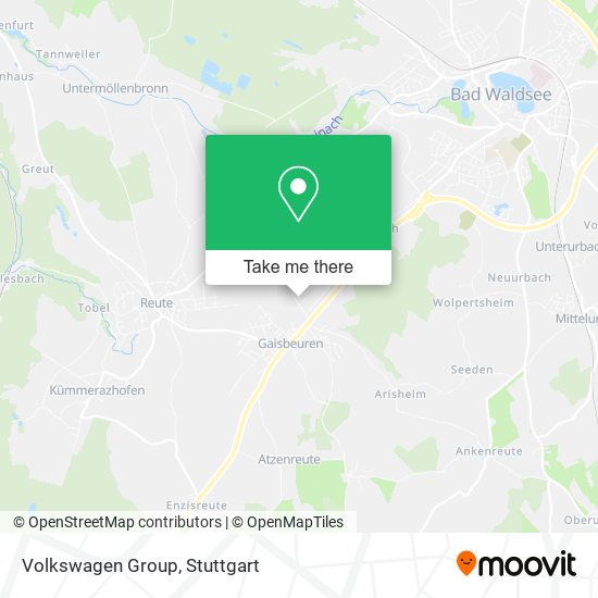Карта Volkswagen Group