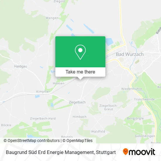 Карта Baugrund Süd Erd Energie Management