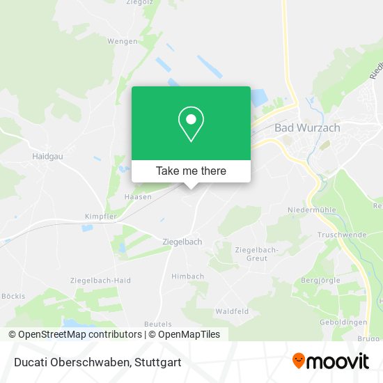 Ducati Oberschwaben map