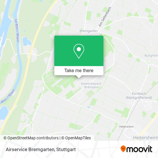 Airservice Bremgarten map