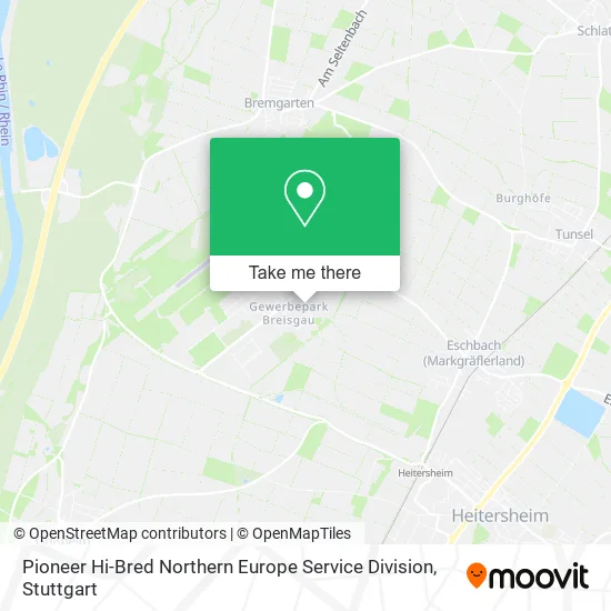 Карта Pioneer Hi-Bred Northern Europe Service Division