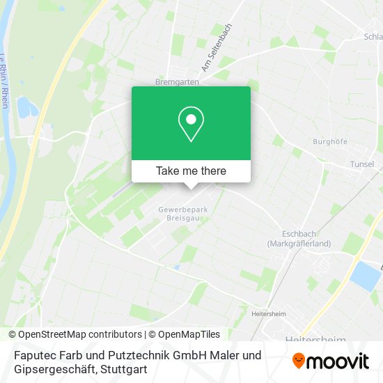 Faputec Farb und Putztechnik GmbH Maler und Gipsergeschäft map