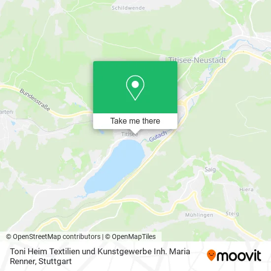 Карта Toni Heim Textilien und Kunstgewerbe Inh. Maria Renner