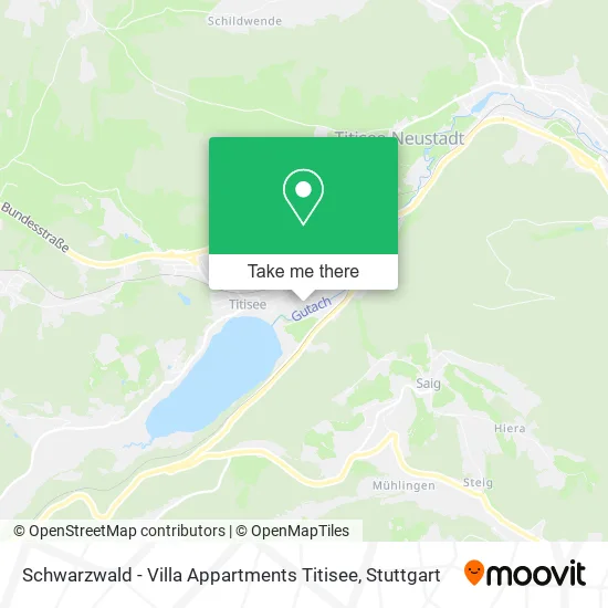 Карта Schwarzwald - Villa Appartments Titisee