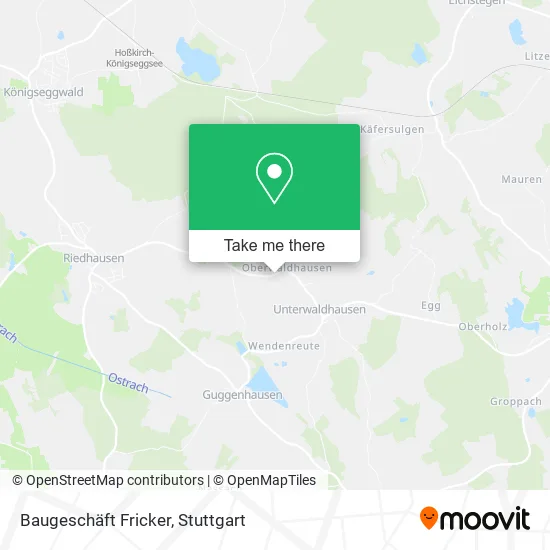 Карта Baugeschäft Fricker