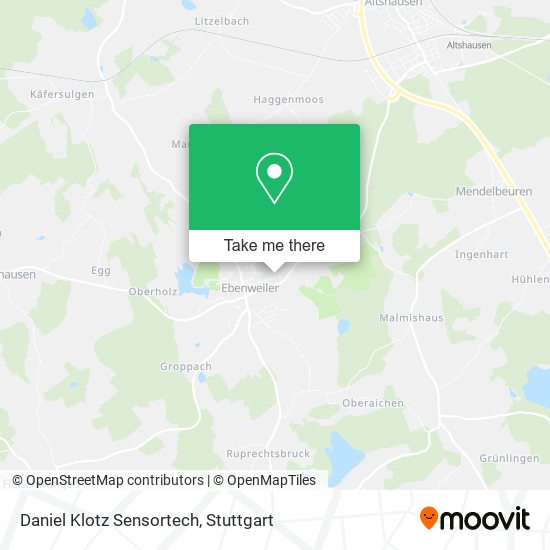 Daniel Klotz Sensortech map