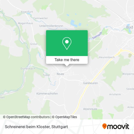 Schreinerei beim Kloster map