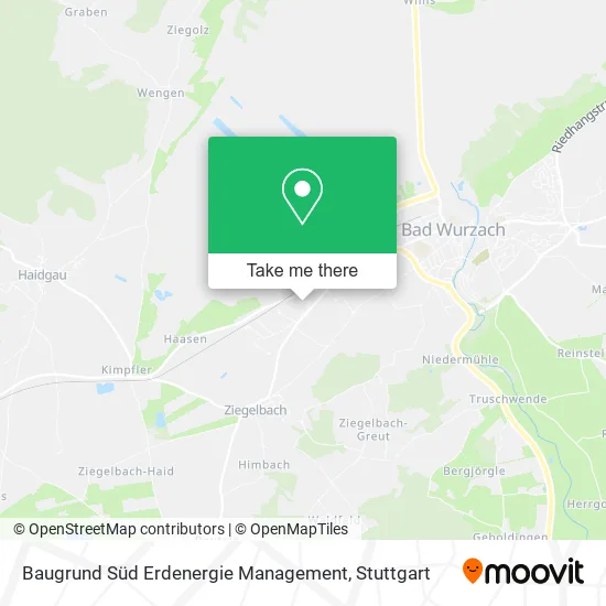 Карта Baugrund Süd Erdenergie Management