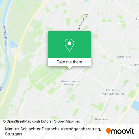 Карта Markus Schlachter Deutsche Vermögensberatung