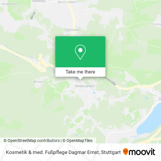 Карта Kosmetik & med. Fußpflege Dagmar Ernst