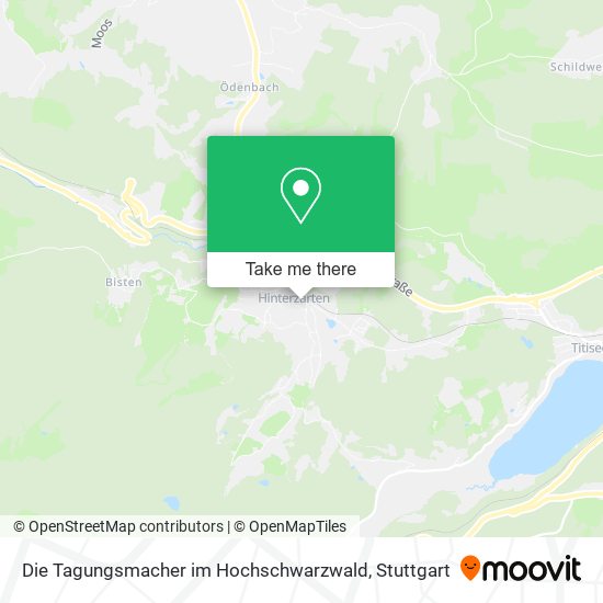 Карта Die Tagungsmacher im Hochschwarzwald