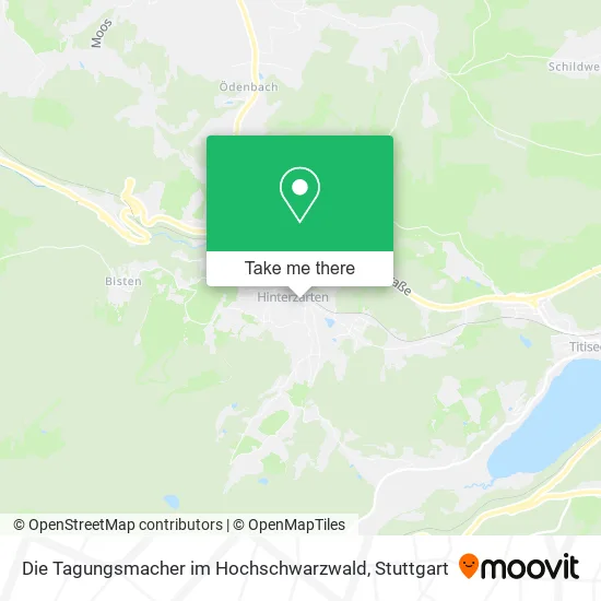 Карта Die Tagungsmacher im Hochschwarzwald