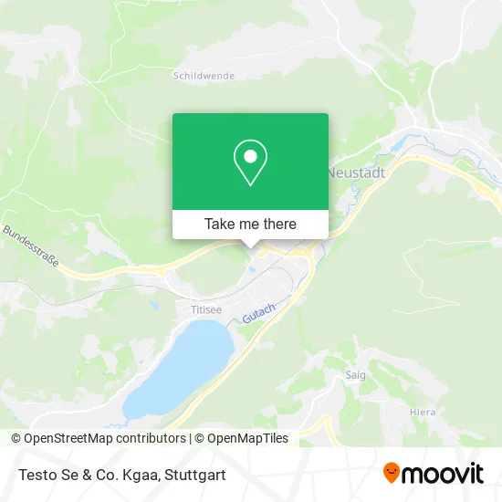 Карта Testo Se & Co. Kgaa
