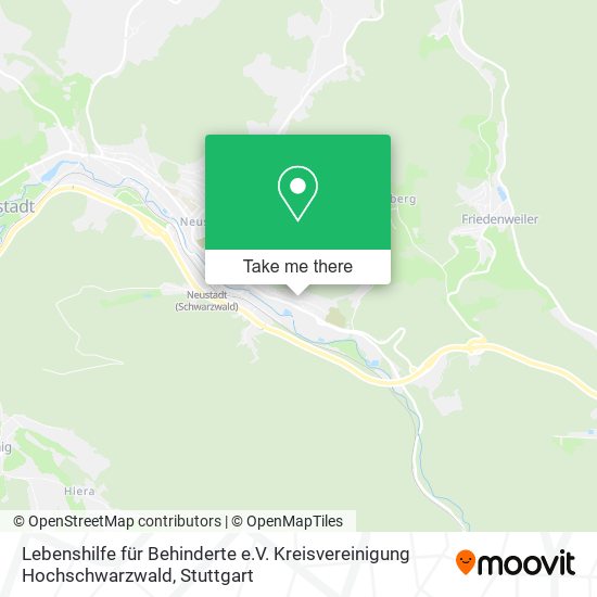 Lebenshilfe für Behinderte e.V. Kreisvereinigung Hochschwarzwald map