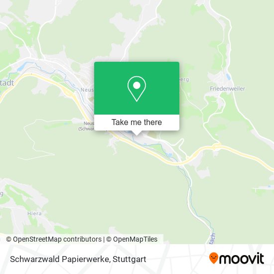 Schwarzwald Papierwerke map