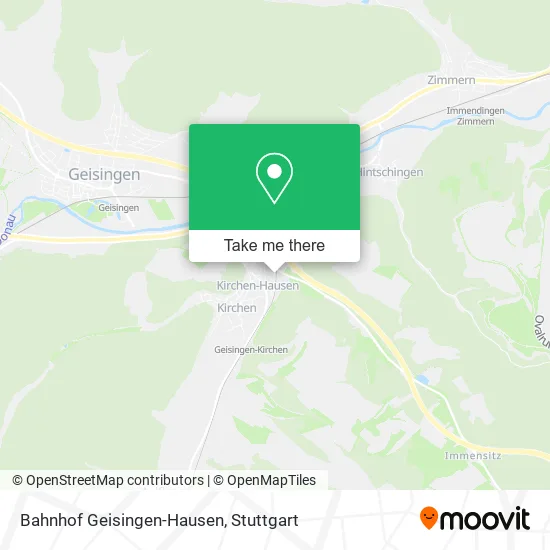 Карта Bahnhof Geisingen-Hausen