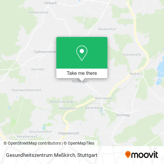 Карта Gesundheitszentrum Meßkirch