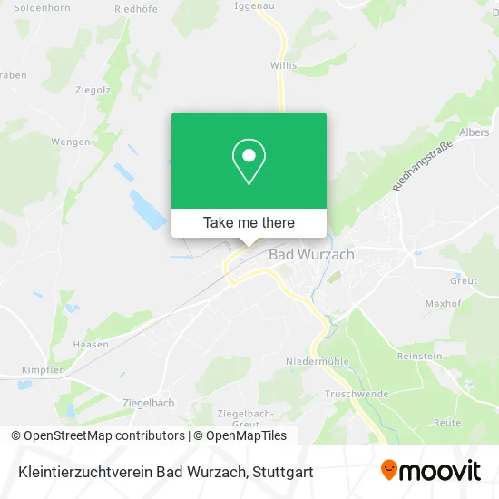 Карта Kleintierzuchtverein Bad Wurzach
