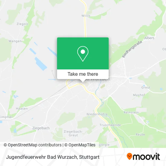 Карта Jugendfeuerwehr Bad Wurzach