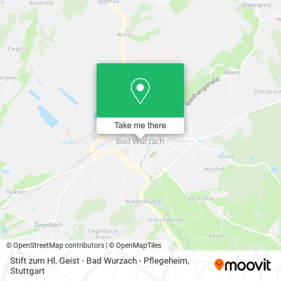 Карта Stift zum Hl. Geist - Bad Wurzach - Pflegeheim