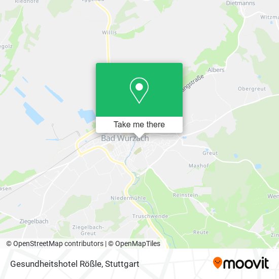 Gesundheitshotel Rößle map