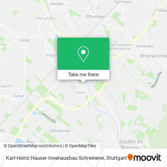 Карта Karl-Heinz Hauser Innenausbau Schreinerei