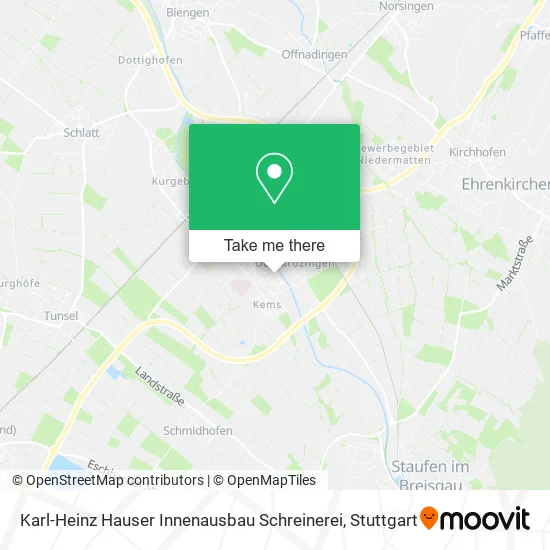 Карта Karl-Heinz Hauser Innenausbau Schreinerei
