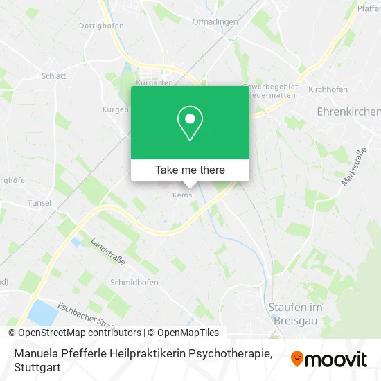 Карта Manuela Pfefferle Heilpraktikerin Psychotherapie