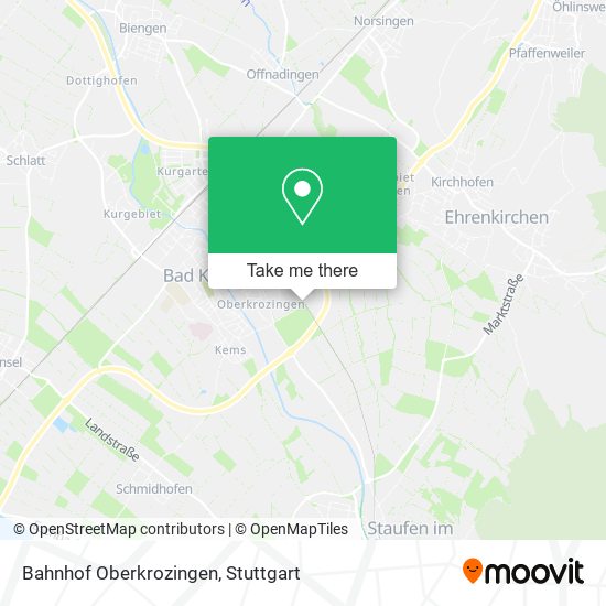 Bahnhof Oberkrozingen map