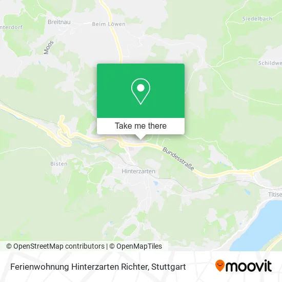 Карта Ferienwohnung Hinterzarten Richter