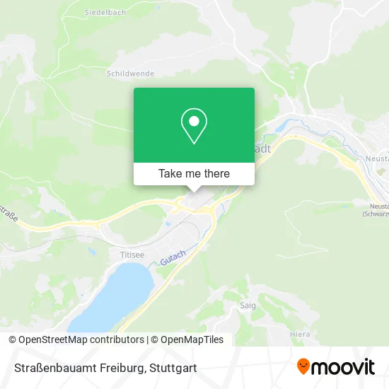 Карта Straßenbauamt Freiburg