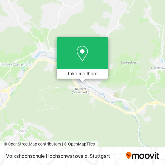 Карта Volkshochschule Hochschwarzwald