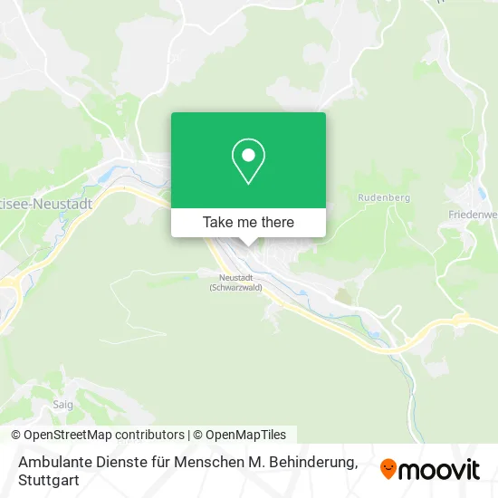 Карта Ambulante Dienste für Menschen M. Behinderung