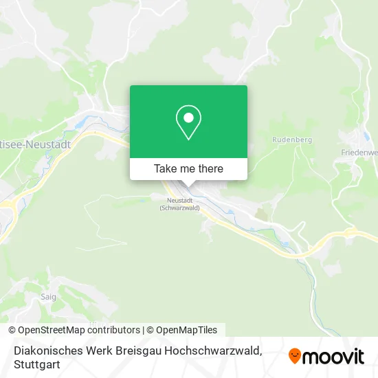 Карта Diakonisches Werk Breisgau Hochschwarzwald