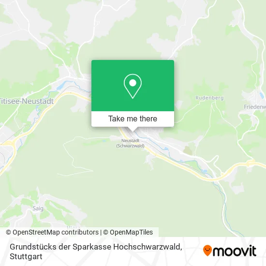 Карта Grundstücks der Sparkasse Hochschwarzwald