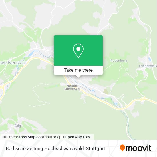 Карта Badische Zeitung Hochschwarzwald