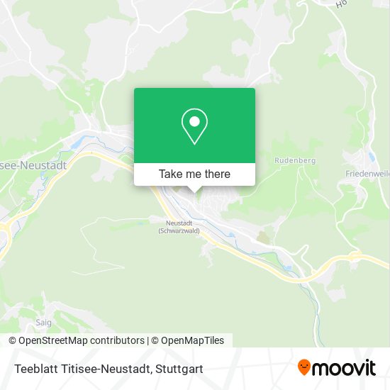 Teeblatt Titisee-Neustadt map