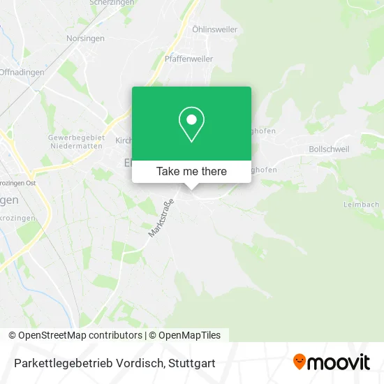 Карта Parkettlegebetrieb Vordisch