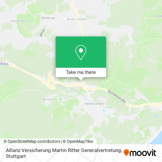 Карта Allianz Versicherung Martin Ritter Generalvertretung