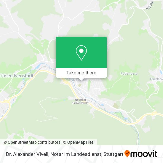 Dr. Alexander Vivell, Notar im Landesdienst map