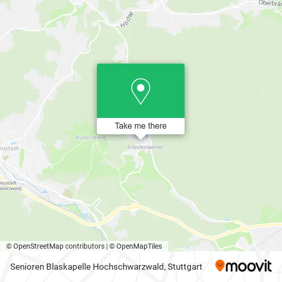 Карта Senioren Blaskapelle Hochschwarzwald