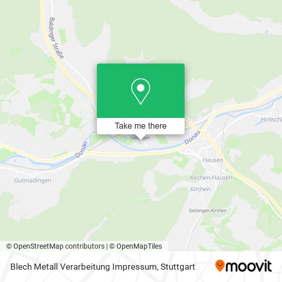 Карта Blech Metall Verarbeitung Impressum
