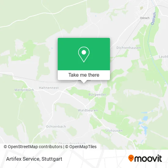 Artifex Service map