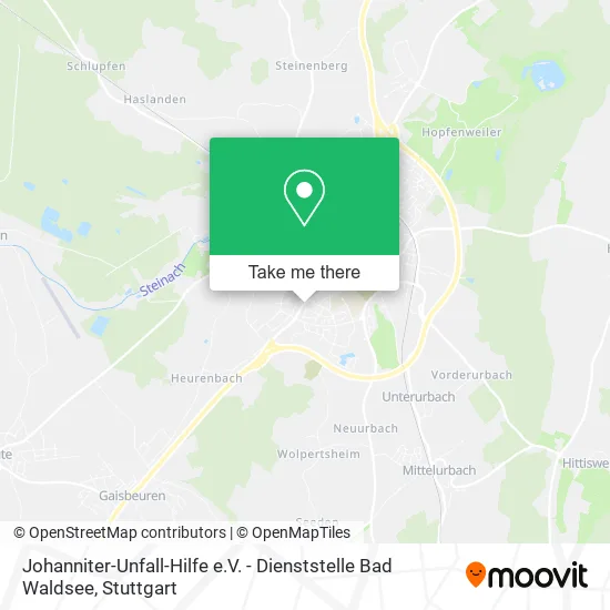 Карта Johanniter-Unfall-Hilfe e.V. - Dienststelle Bad Waldsee