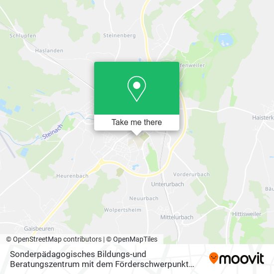 Sonderpädagogisches Bildungs-und Beratungszentrum mit dem Förderschwerpunkt Lernen Bad Waldsee map