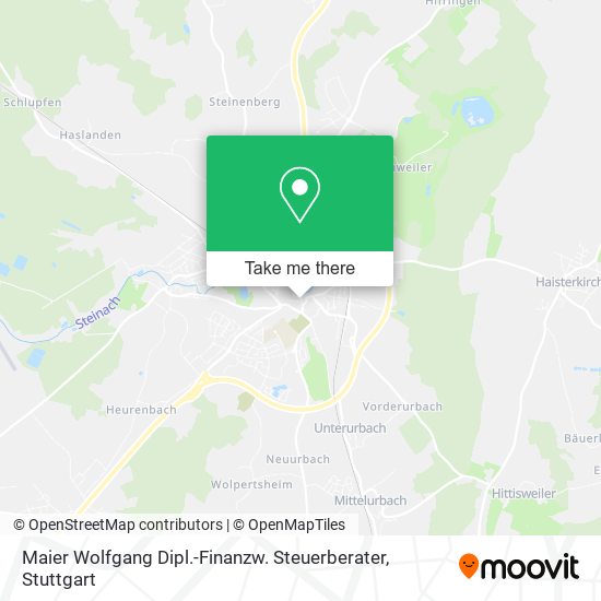 Maier Wolfgang Dipl.-Finanzw. Steuerberater map