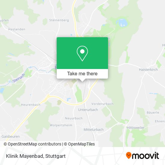 Карта Klinik Mayenbad