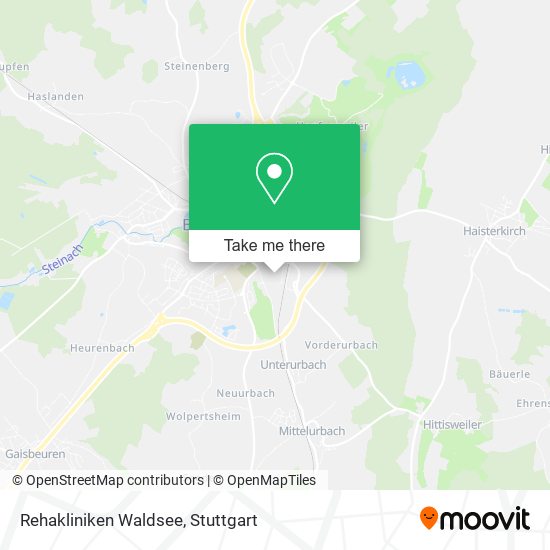 Rehakliniken Waldsee map