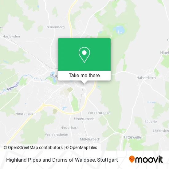 Карта Highland Pipes and Drums of Waldsee