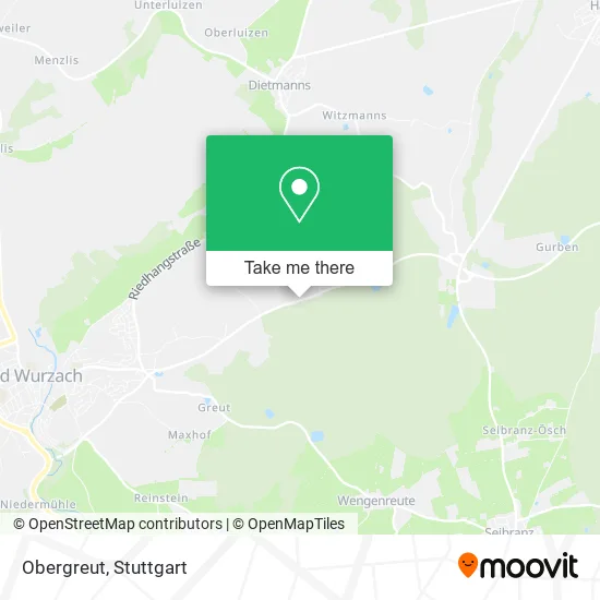Карта Obergreut